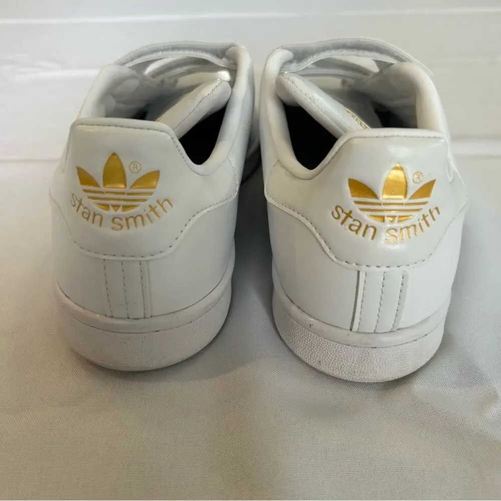 Adidas Stan Smith CF Shoes Sneakers White/Gold Size 11